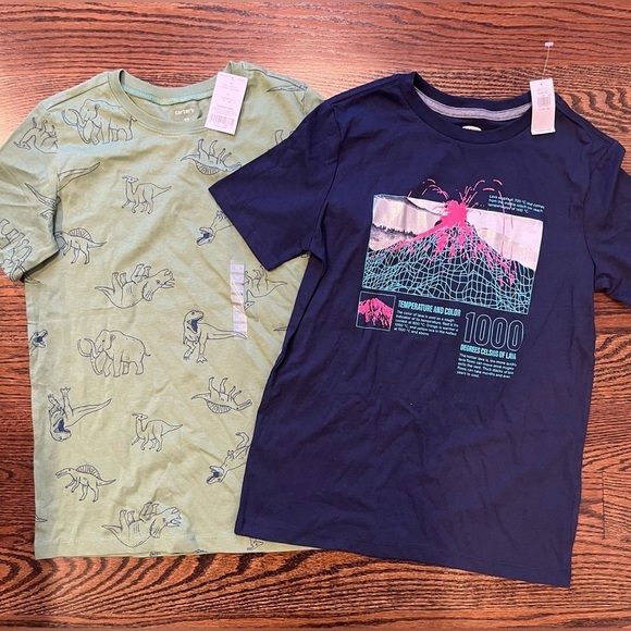 Old navy/ Carters boys Sz. L (10/12) T-shirts lot of 2 NWT - Picture 1 of 5